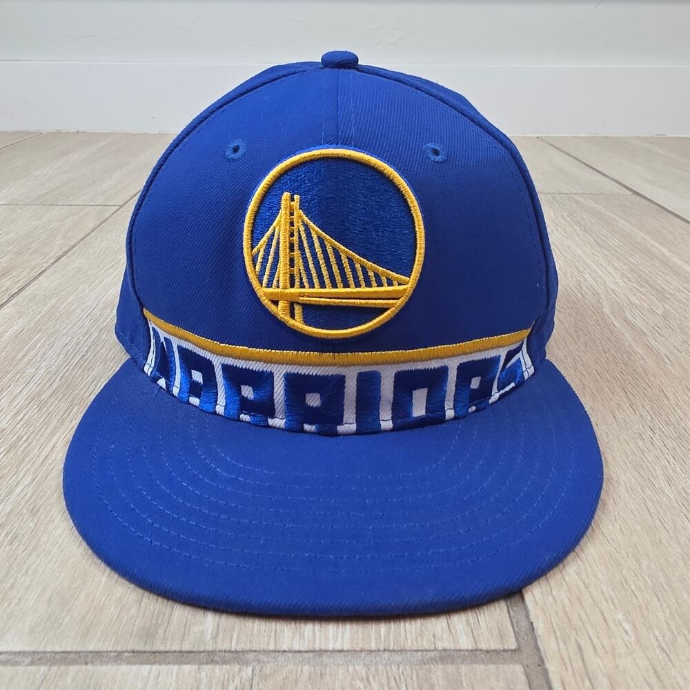 Golden State Warriors New Era 9FIFTY Snapback Hat Blue NBA Basketball Cap
